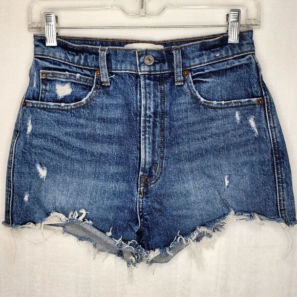 Abercrombie & Fitch Ultra High Rise Mom Shorts Size 26 - Picture 1 of 4